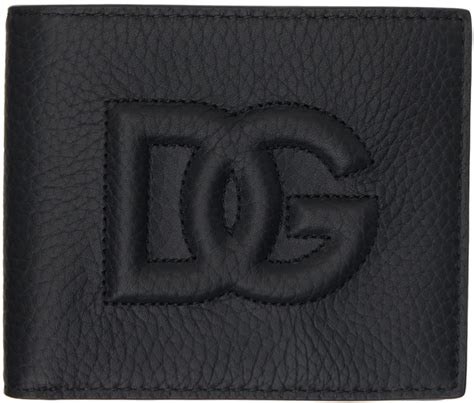 DG Logo bifold wallet in Black for Men 